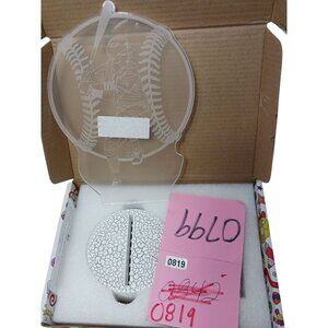 Baseball-Themed LED Night Light With Remote Control USB & Battery Powered